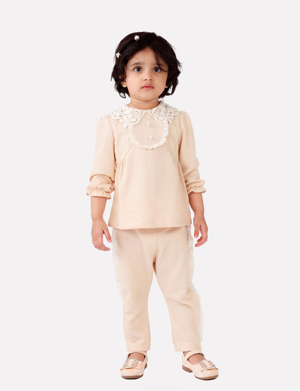 JANE 2-PIECE SET WITH CROCHETED COLLAR